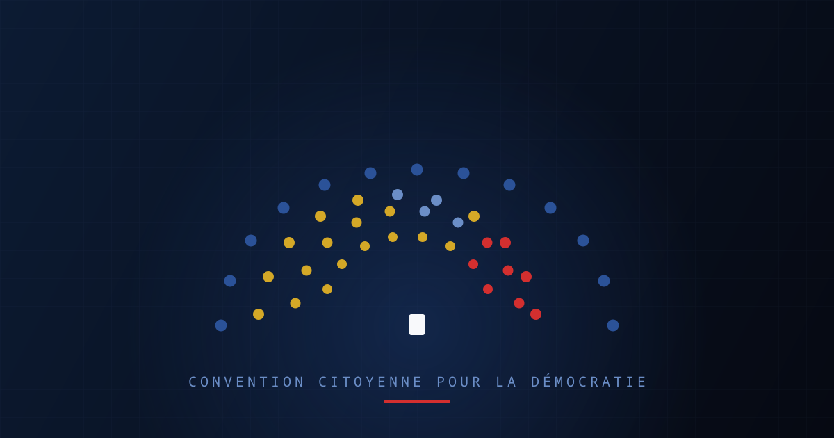 Convention Citoyenne pour la Démocratie : citoyens et élus vont délibérer ensemble